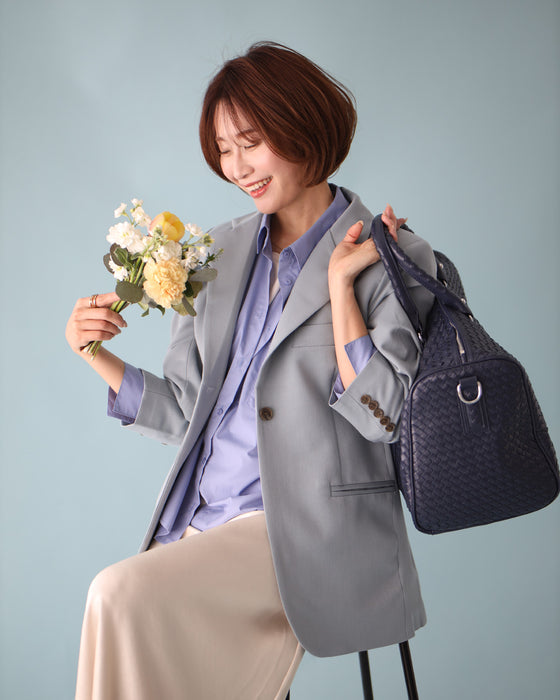 しっかり大容量! 大人の 旅ボストン お洒落も叶う