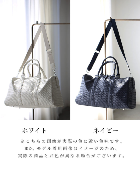 しっかり大容量! 大人の 旅ボストン お洒落も叶う