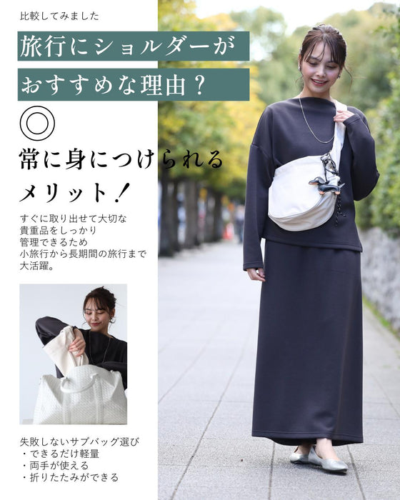 旅ショルダーバッグ ✓肩こり無し✓軽くて大容量✓シンプルデザイン