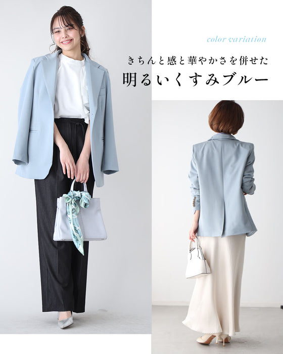 お尻が隠れるお仕事に最適定番ジャケット