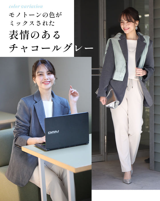 お尻が隠れるお仕事に最適定番ジャケット