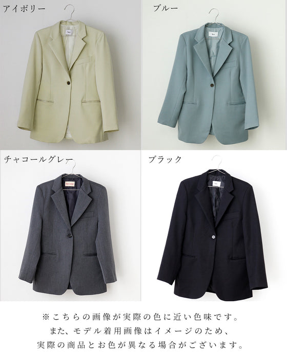 お尻が隠れるお仕事に最適定番ジャケット