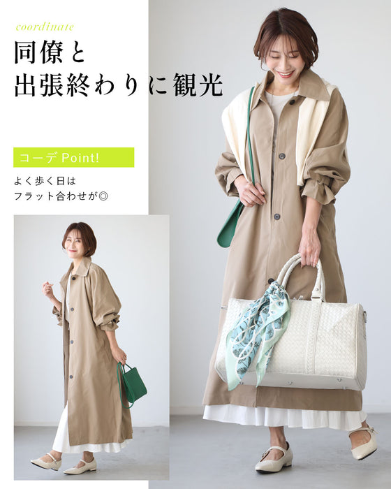 トレンチ苦手さんへ 脱!王道春コートステンカラーコート