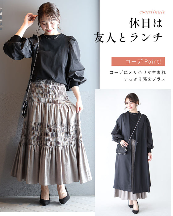 アラフォーの 袖ぽわん ロンT 綺麗見えコーデ – ONE PEACE ONLINE