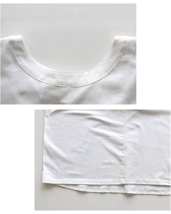 素敵休日コーデバックリボンゆるっとTシャツ