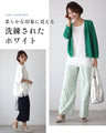 シンプル服に 映えるレース裾ちょい足しインナー