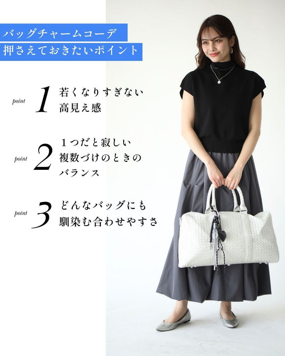 いつものバッグに。大人の遊び心レザーハートチャーム