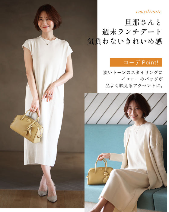 余裕をまとう大人の上品バッグ結びデザインバッグ