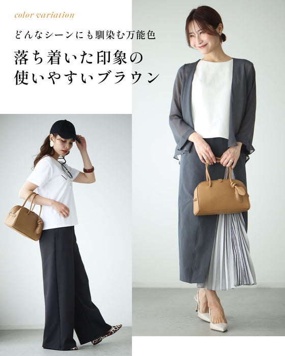 余裕をまとう大人の上品バッグ結びデザインバッグ