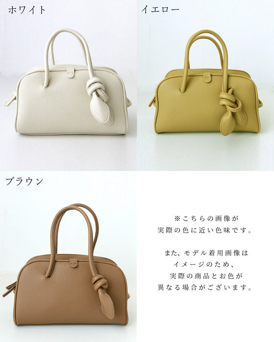 余裕をまとう大人の上品バッグ結びデザインバッグ