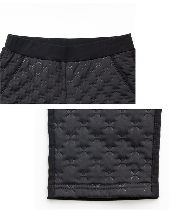 暖かくて細見え！冬のダウンスリムパンツ