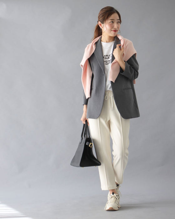 見た目キレイめ 暖か冬のお仕事パンツ