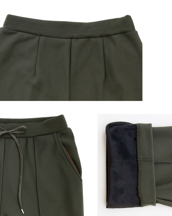 見た目キレイめ 暖か冬のお仕事パンツ