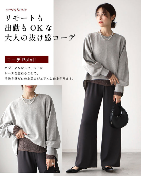 大人のアクセント 透け感少な目 レースインナー