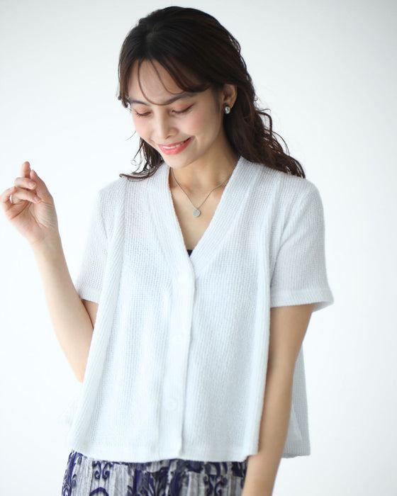夏~秋のお出かけに常備したい!Aラインニットカーデ