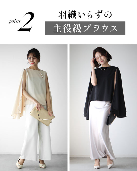 働く女性の レセプションブラウス