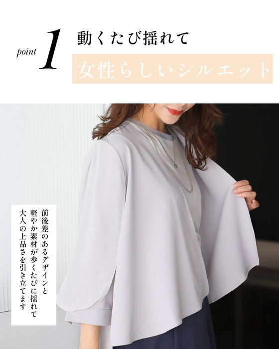 ジャケットより軽く カーデより上品見え ブラウスジャケカーデ