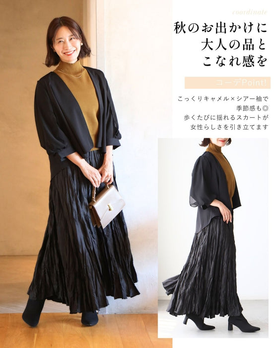 ジャケットより軽く カーデより上品見え ブラウスジャケカーデ
