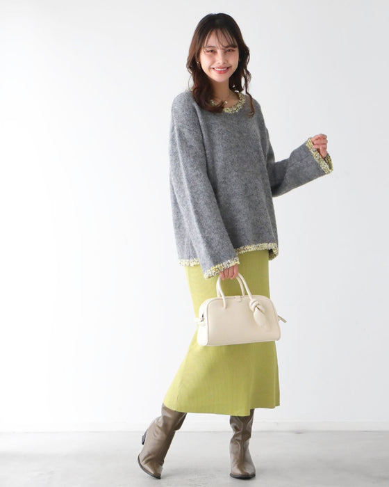 フリンジ配色で ひとくせお洒落