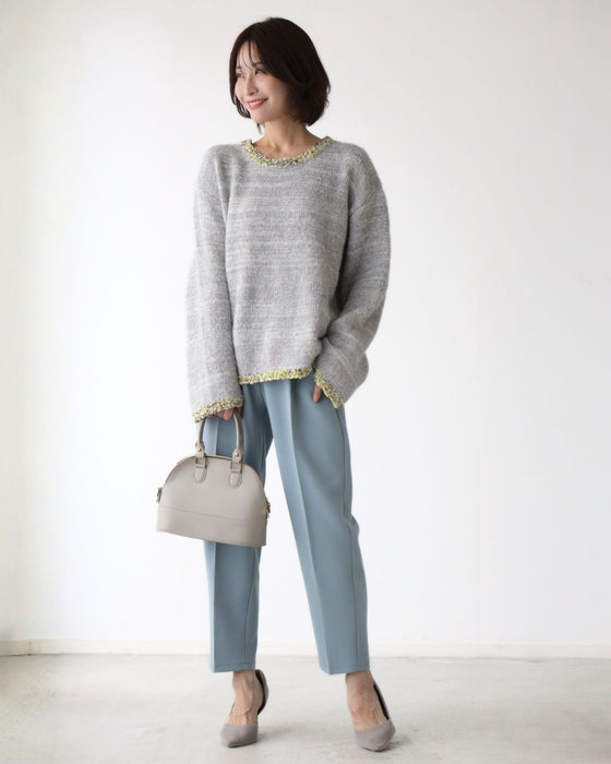 フリンジ配色で ひとくせお洒落