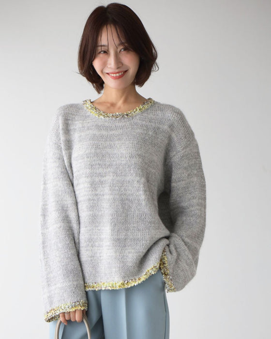 フリンジ配色で ひとくせお洒落