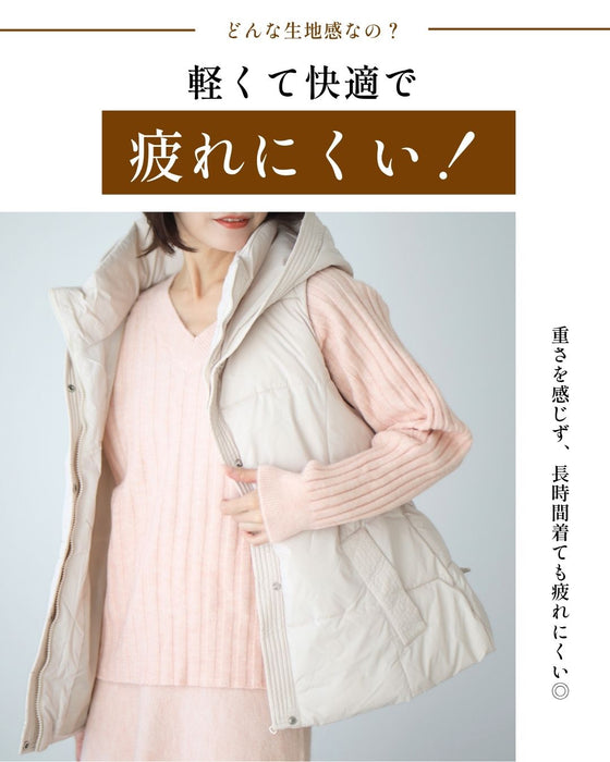 立体フードベスト 小顔に見せる