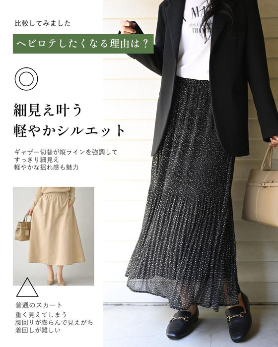 ヘビロテ決定！気分軽やかにプリーツスカート