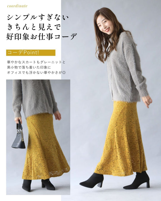 コーデを格上げするベロアレース