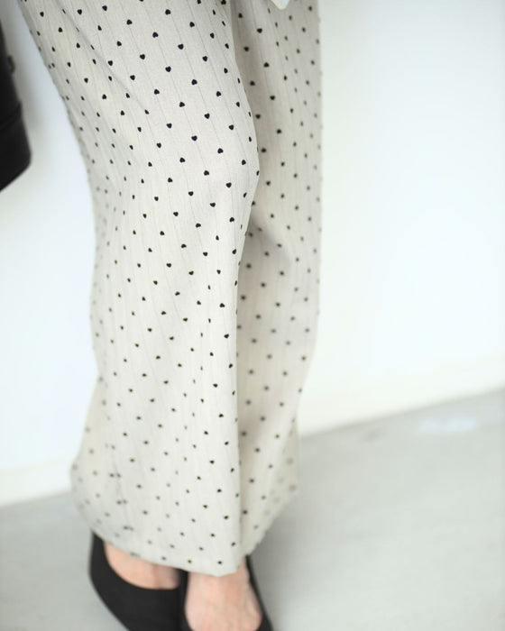 ハート柄ストライプ　大人の遊びパンツ