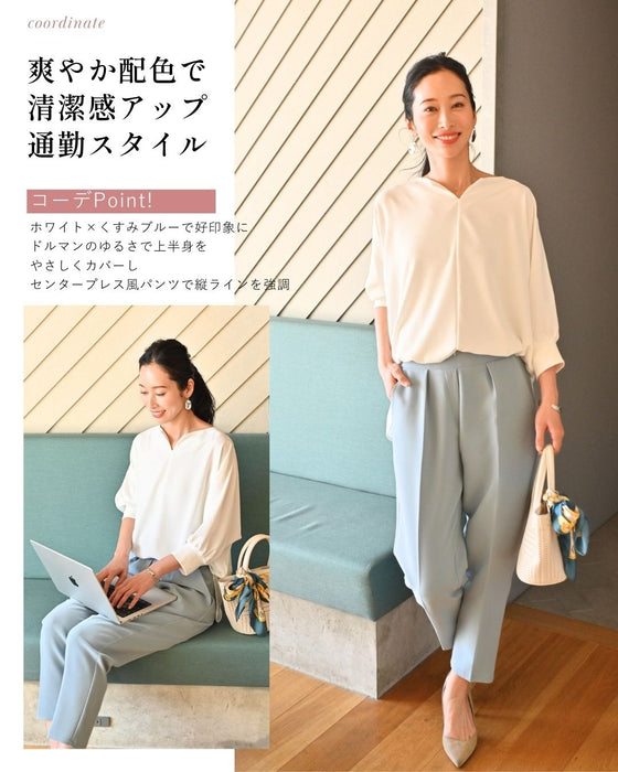 週5で使える　通勤　ブラウス　✓UVカット　✓洗える　✓シワ無し