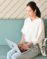 週5で使える　通勤　ブラウス　✓UVカット　✓洗える　✓シワ無し