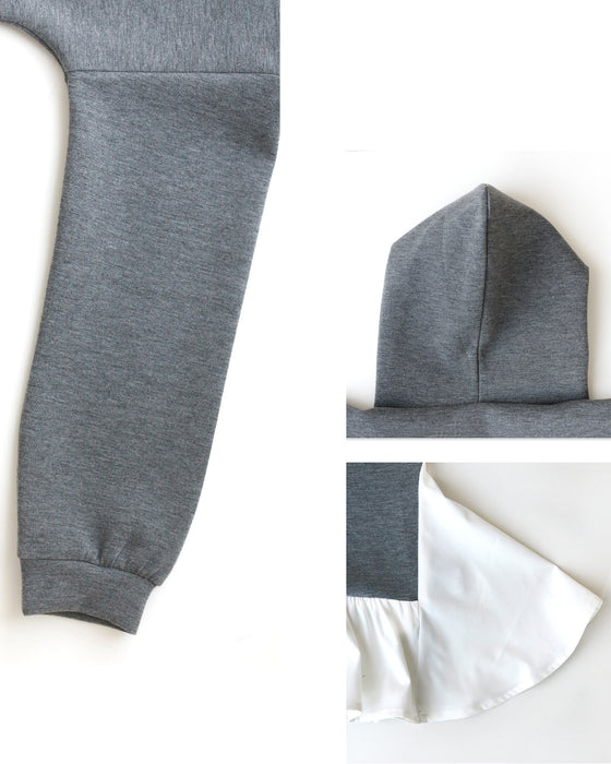 １枚で完成！大人カワイイの定番ドッキングスエット