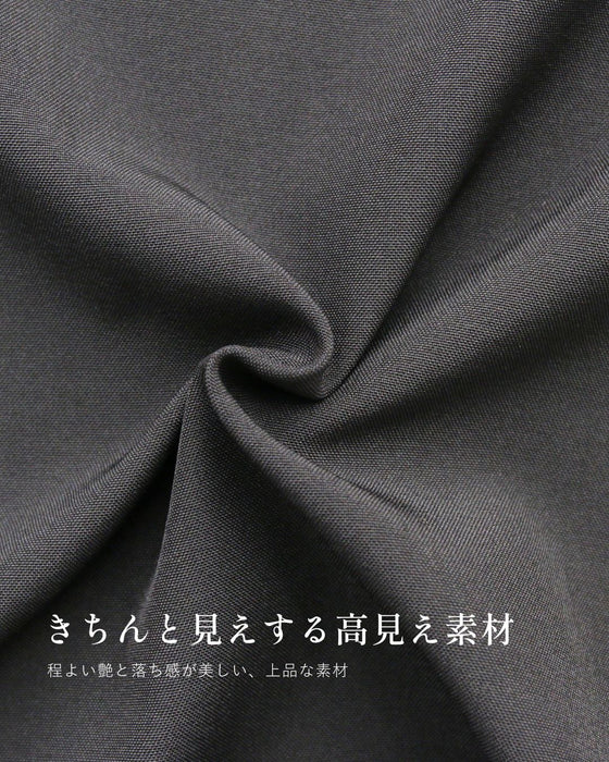 前に立つ日に きちんと上品見え 花コサージュドレス