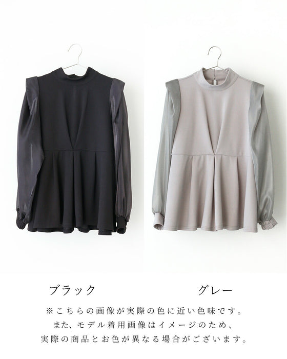 シフォンボウタイ 目を惹く 式典ブラウス