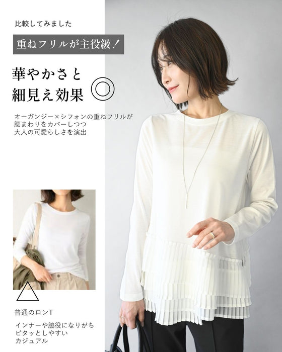 2way着回し！雰囲気上がる裾フリルロンT