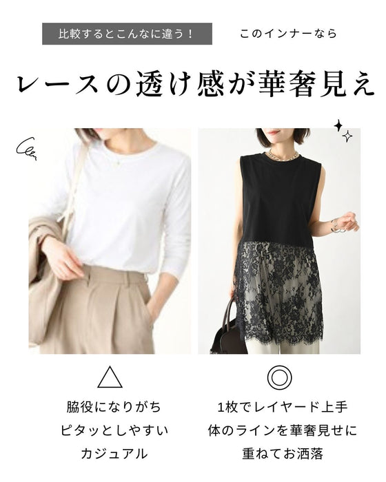 足すだけ華やか お洒落レースインナー