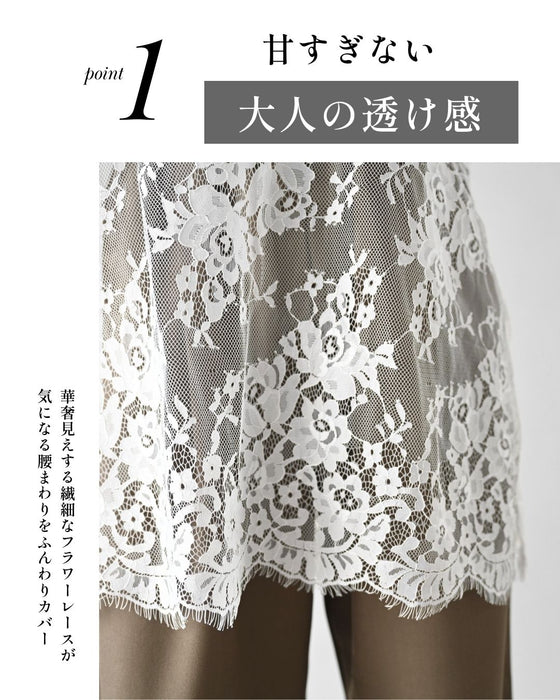 足すだけ華やか お洒落レースインナー