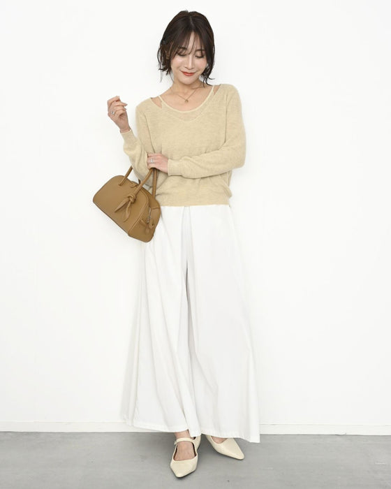 足をキレイ見せ 折り紙 ワイド