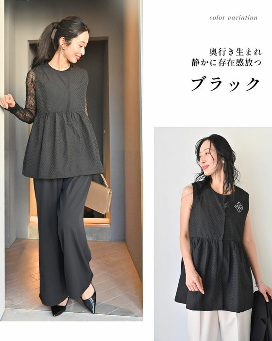 大人かわいい！女性らしさ格上げドットジレ