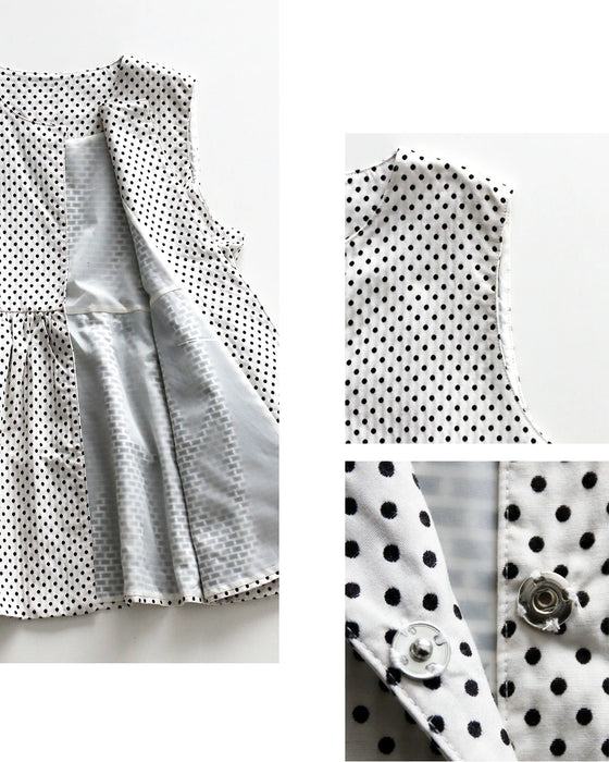 大人かわいい！女性らしさ格上げドットジレ