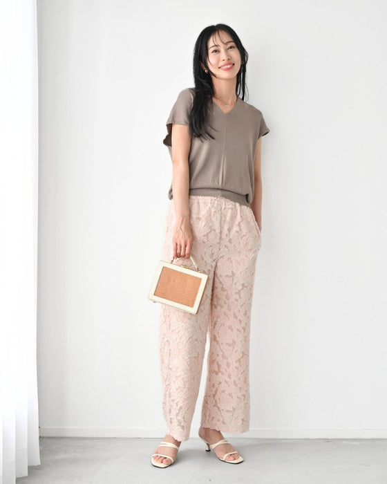 いつもの服がぐっと華やぐ ジャガードパンツ