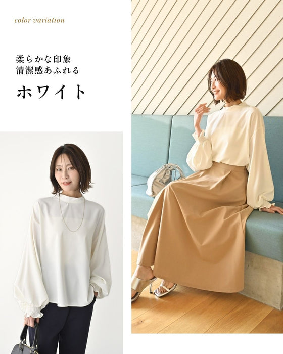 休日やお仕事に！2way袖 華やか服