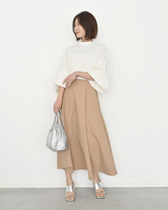 休日やお仕事に！2way袖 華やか服