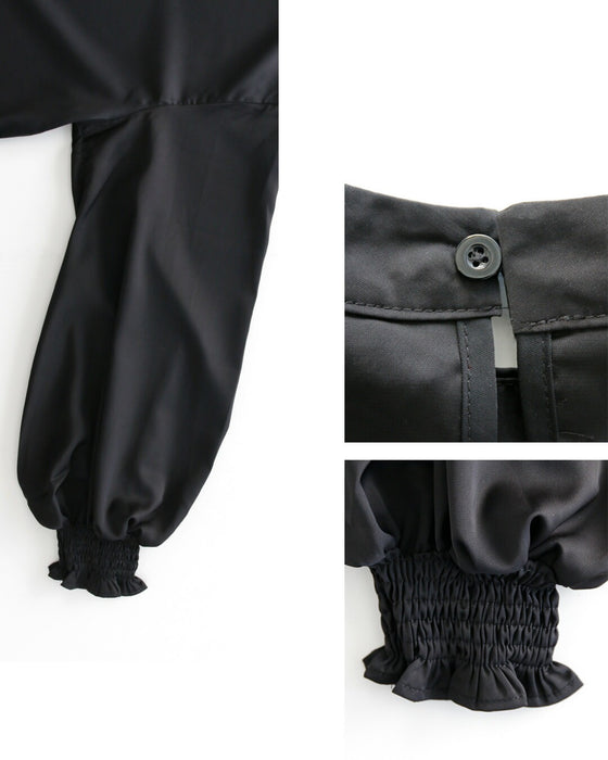 休日やお仕事に！2way袖 華やか服