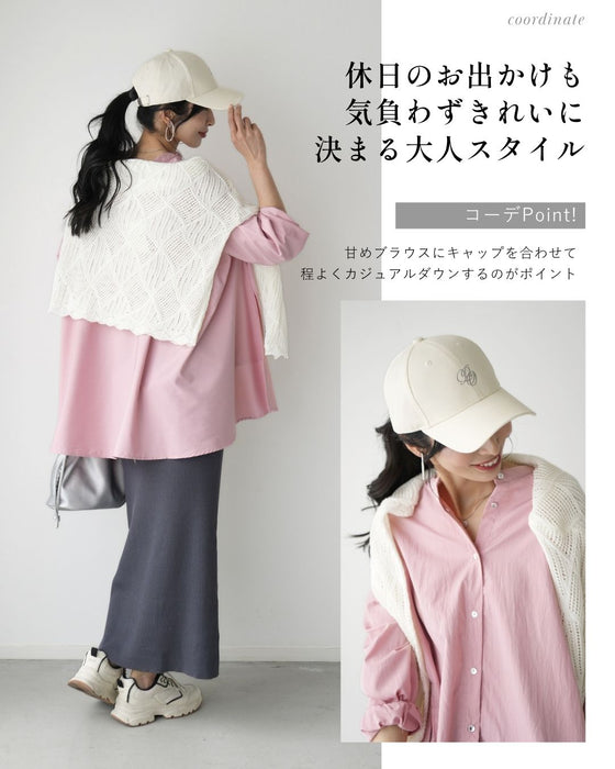 きれいに合う！ キャップ 苦手さんへ 刺繍ロゴキャップ