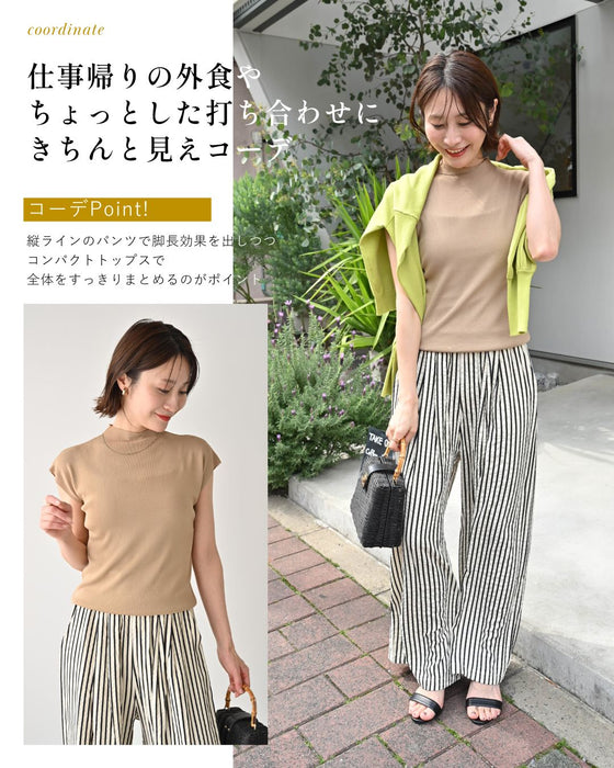 着回し上手な さらっと トップス サマーニット