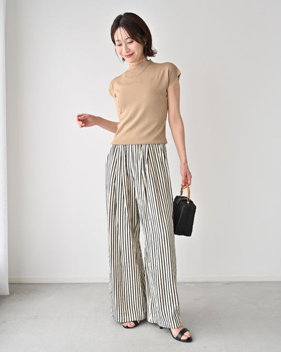 着回し上手な さらっと トップス サマーニット