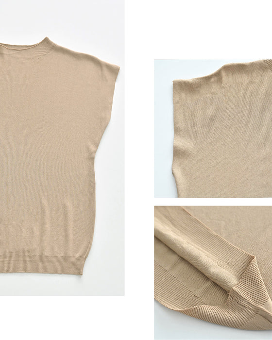 着回し上手な さらっと トップス サマーニット