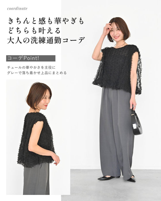 夏に活躍！大人のノースリシアートップス