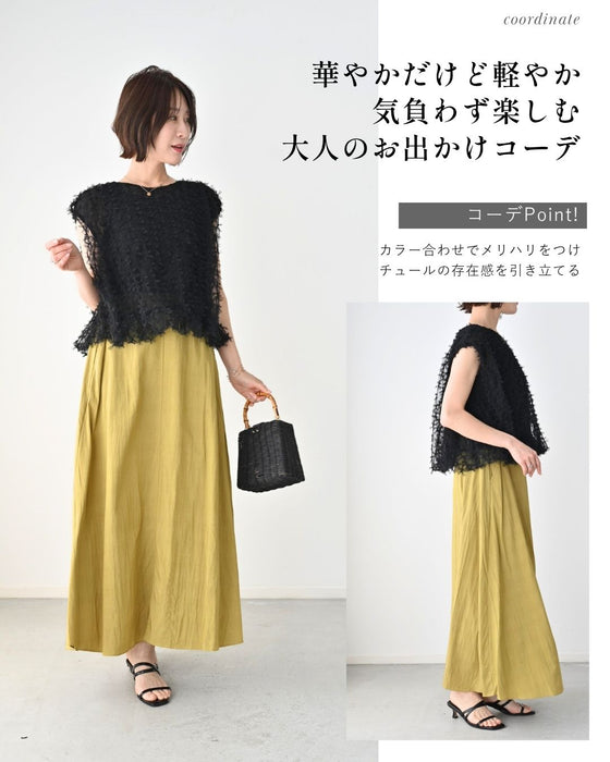 夏に活躍！大人のノースリシアートップス